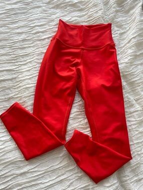 ALO Yoga High-Waist Red Leggings